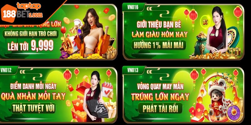 Lựa chọn khuyến mãi 188BET TAPTAP phù hợp